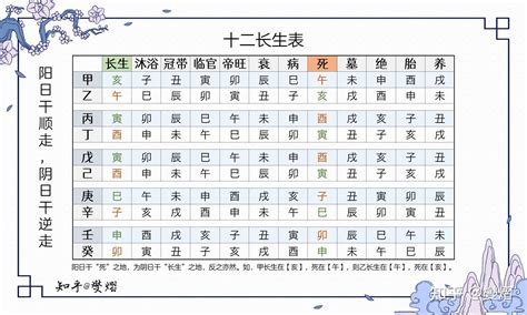 五行十二长生|十二长生表：生旺死绝胎养过程